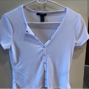 Forever 21 button up tee